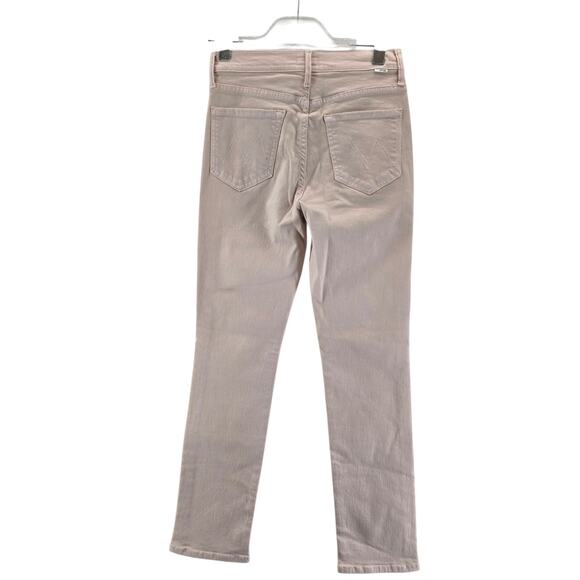 Mother jeans Womens 27 The Dazzler Hover Date Night Light Pink Straight Leg Crop - Picture 4 of 12